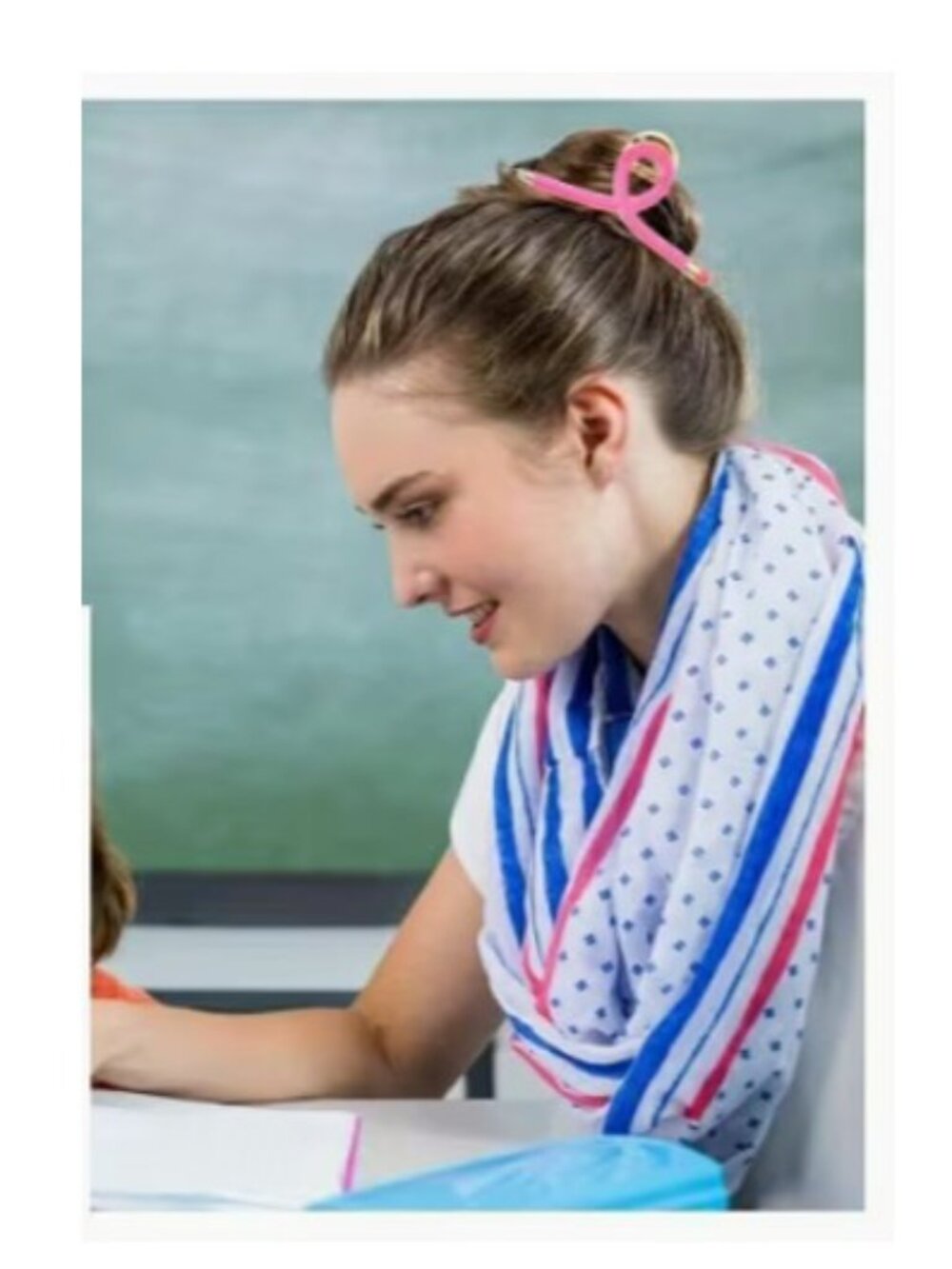 Pink Teacher Metal Pencil Hair Claw Clip (BRAND-NEW & SO CUTE!) - Picture 4 of 8